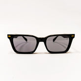 Black sunglasses with reflective lenses
